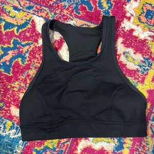 Lululemon size 4 Black Racerback Sports Bra